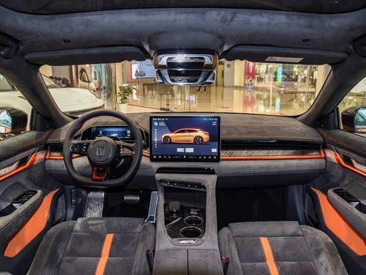 Double-Wishbone Independent Suspension EV Car 2024 Zeekr001 You100kwh AWD Black Orange