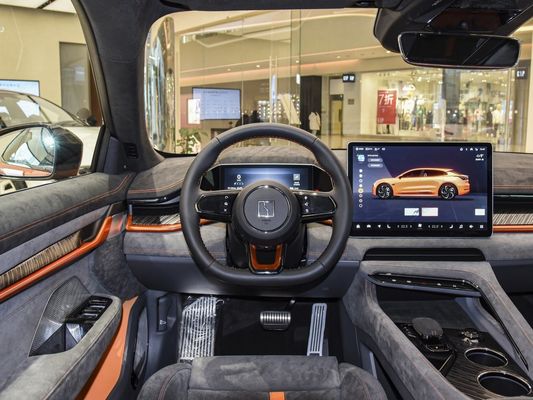 Double-Wishbone Independent Suspension EV Car 2024 Zeekr001 You100kwh AWD Black Orange